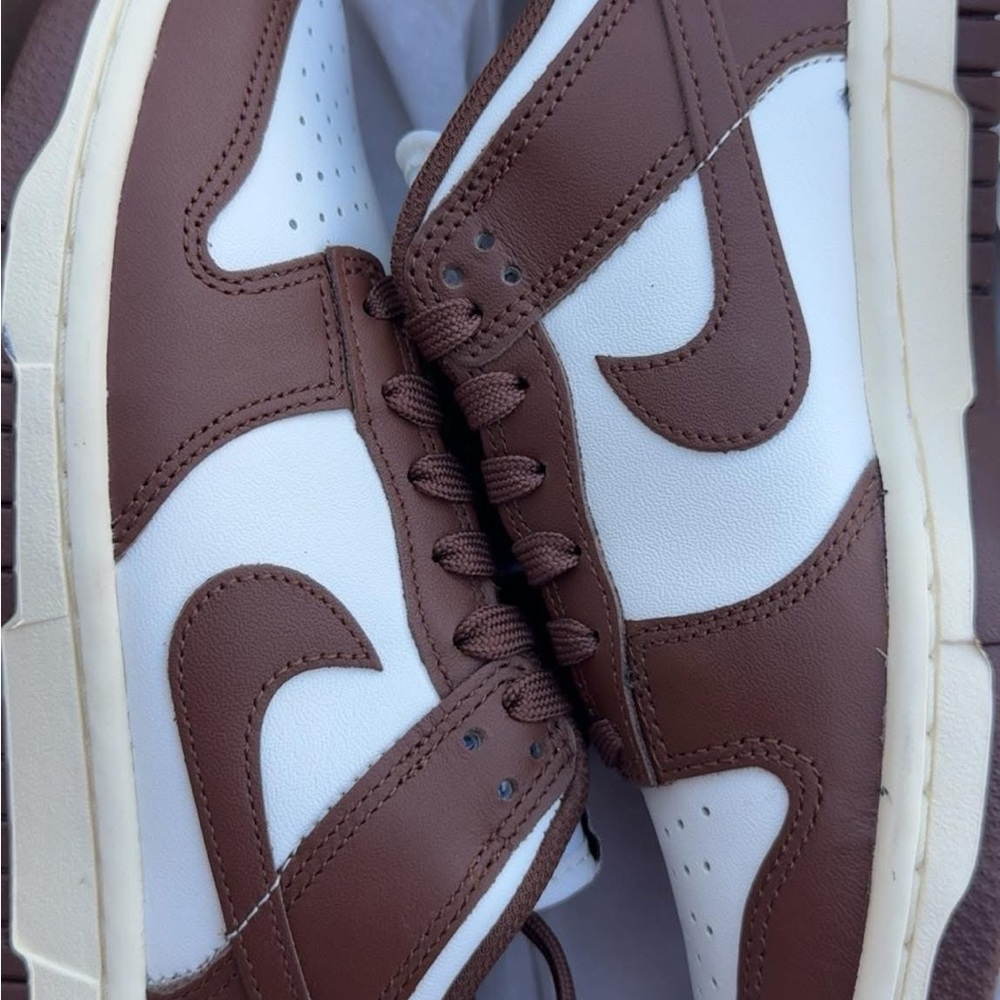 Nike Women’s Chocolate Brown and White Sneakers